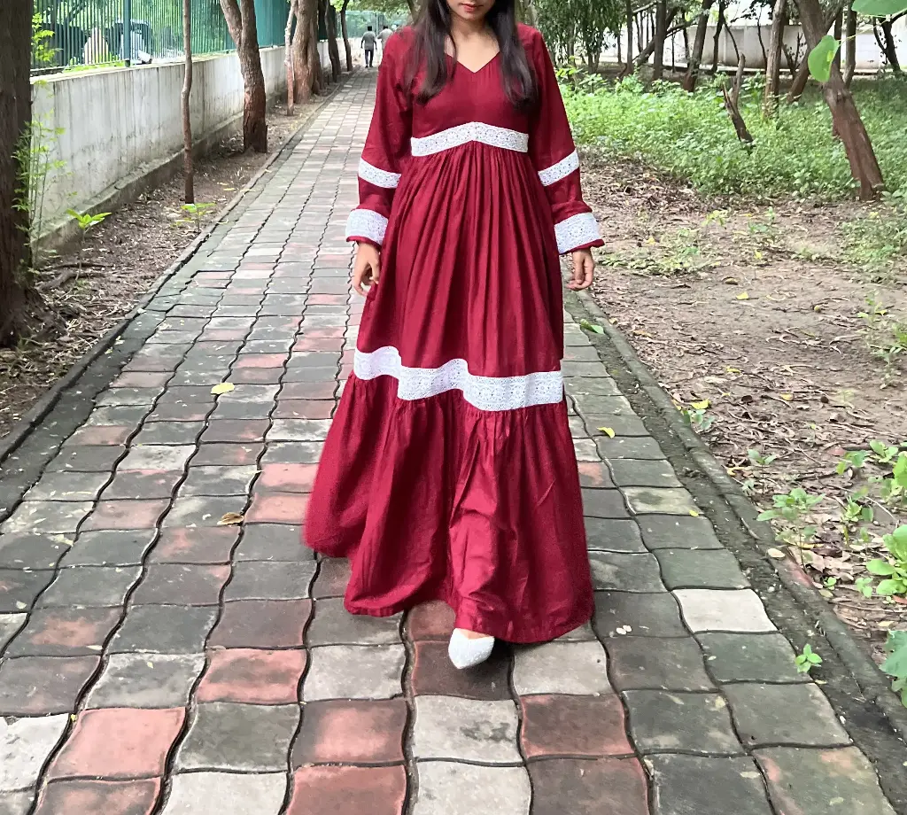 Maroon Long Dress
